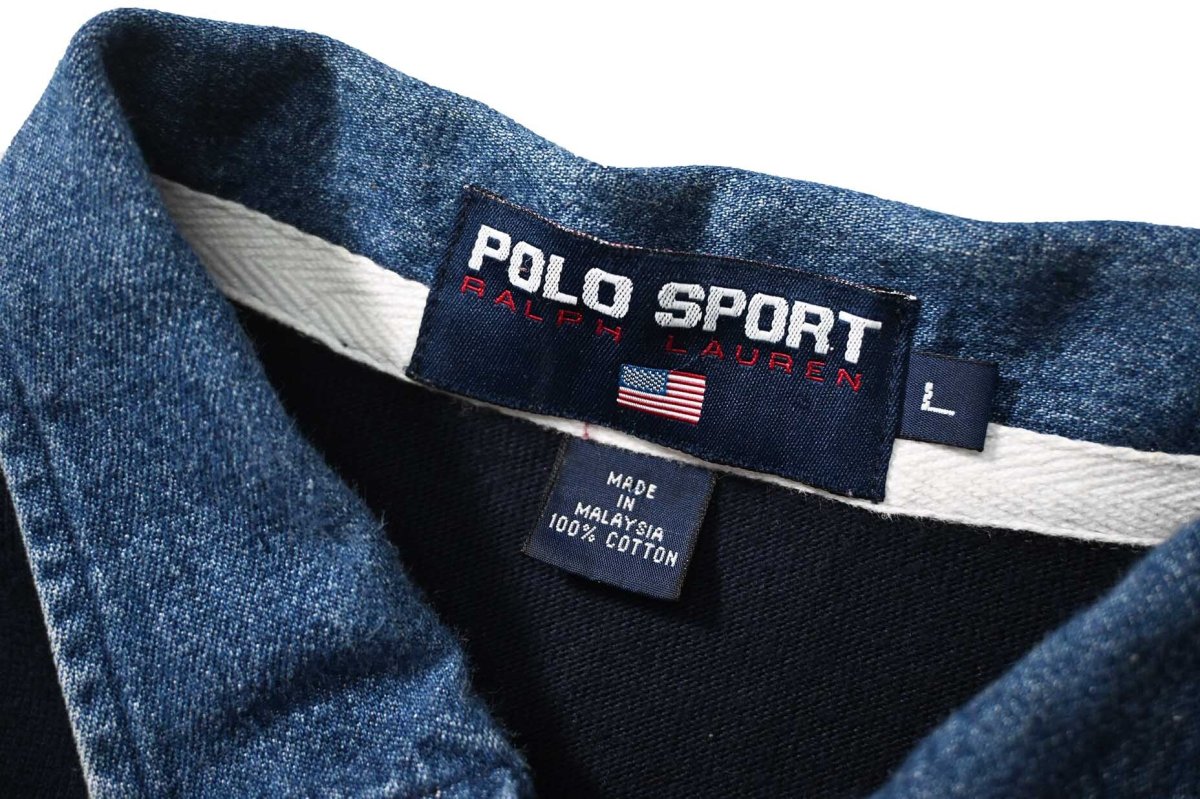 画像4: 90s Used Polo Sport Ralph Lauren Rugger Shirt (4)