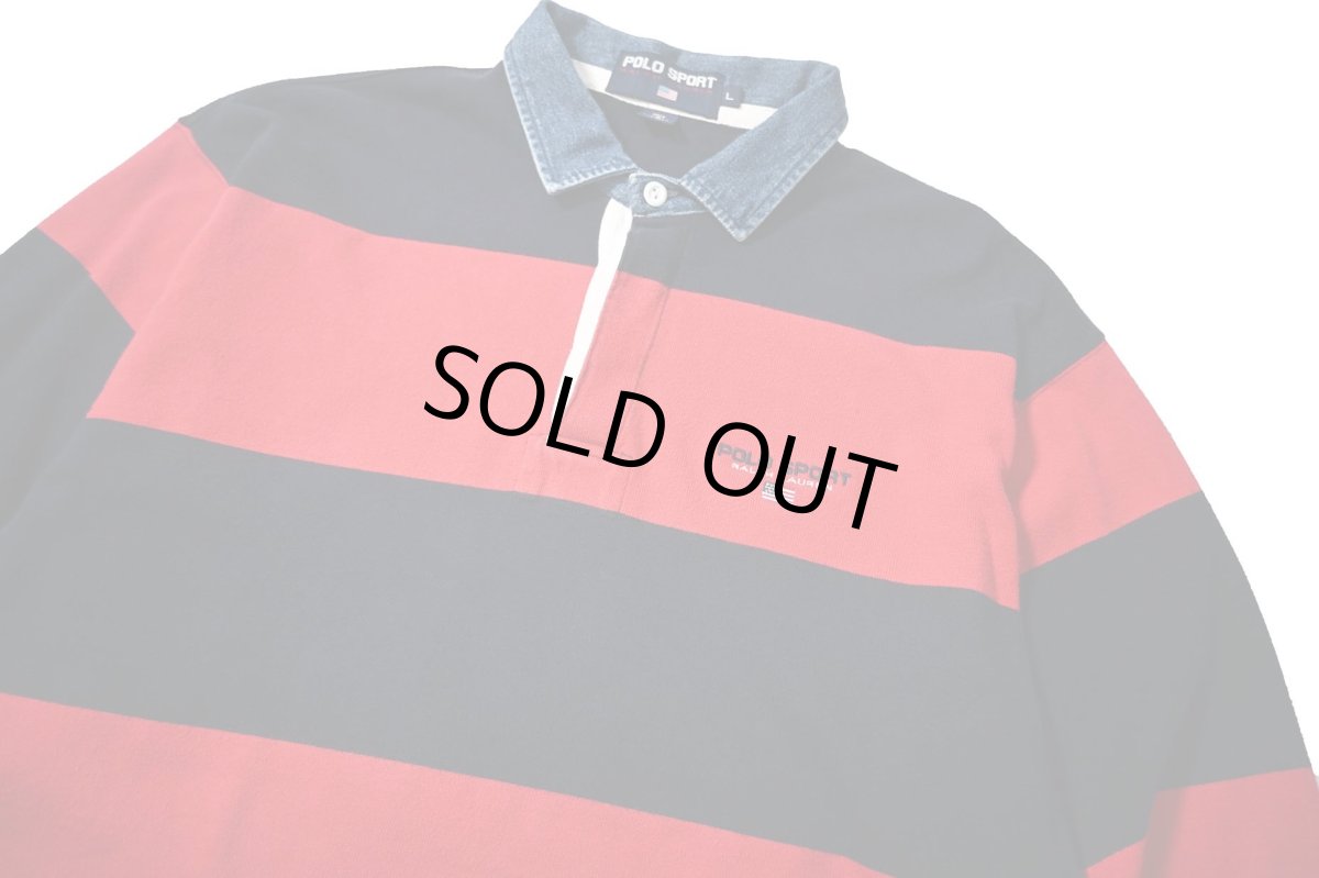 画像2: 90s Used Polo Sport Ralph Lauren Rugger Shirt ラルフローレン (2)