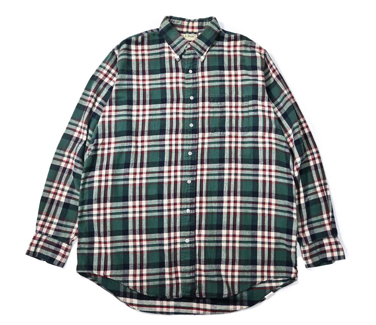 画像1: 80s Used L.L.Bean Flannel Shirt made in USA (1)