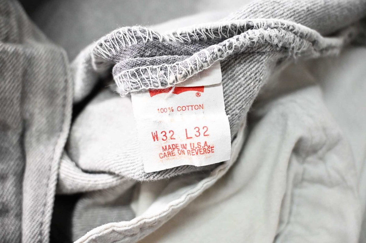 画像7: 88' Used Levi's 501 Denim Pants Grey made in USA (7)
