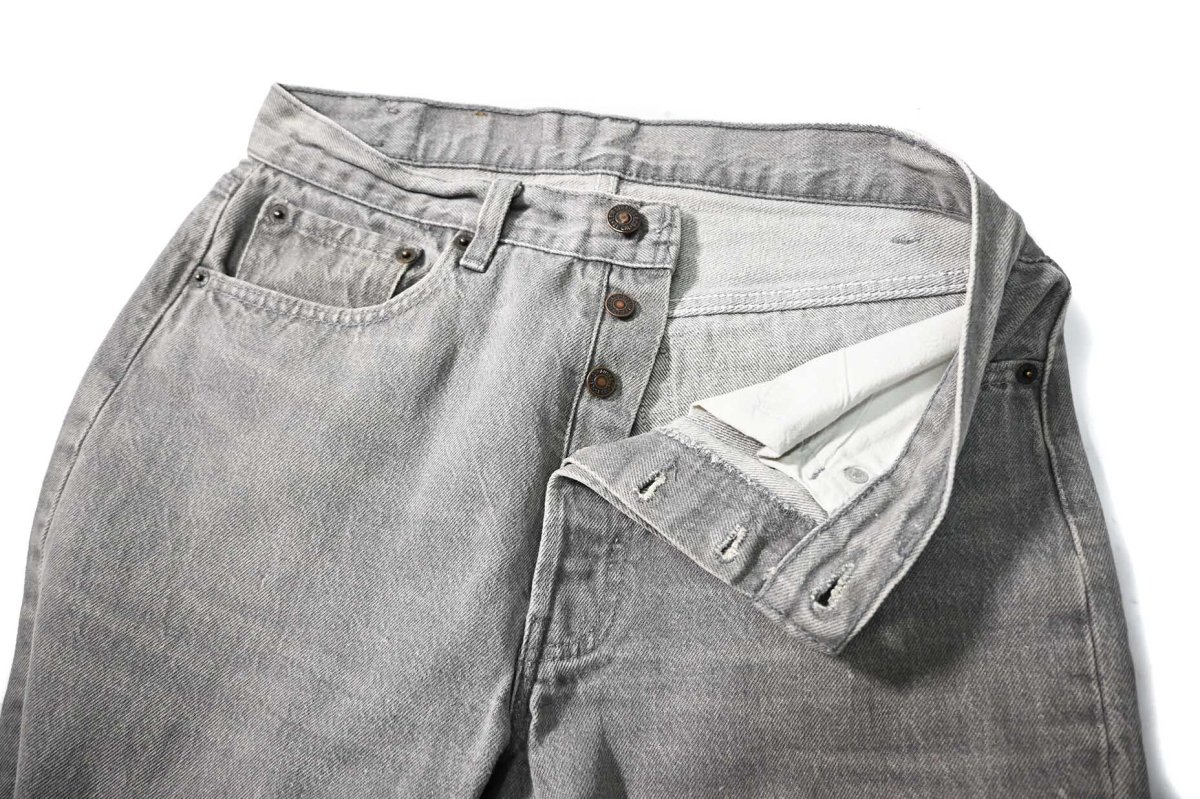 画像6: 88' Used Levi's 501 Denim Pants Grey made in USA (6)