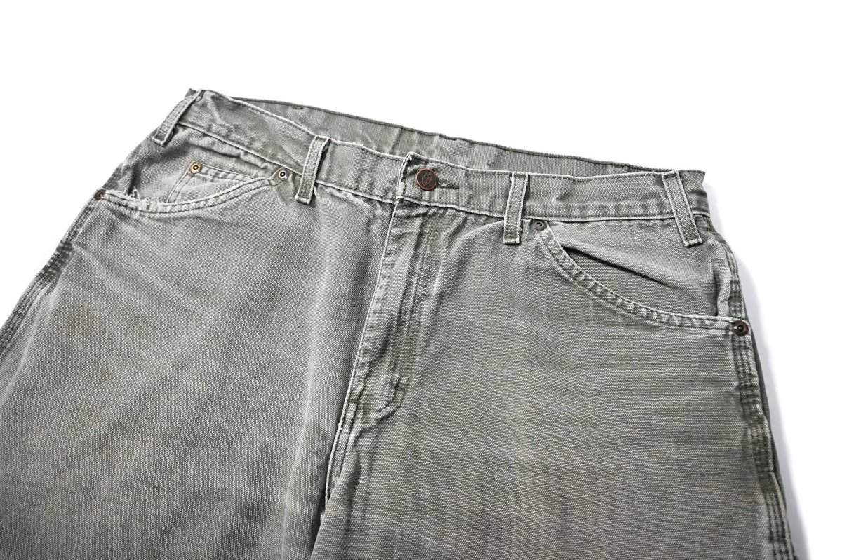 画像2: 00s Used Dickies Duck Shorts Moss (2)