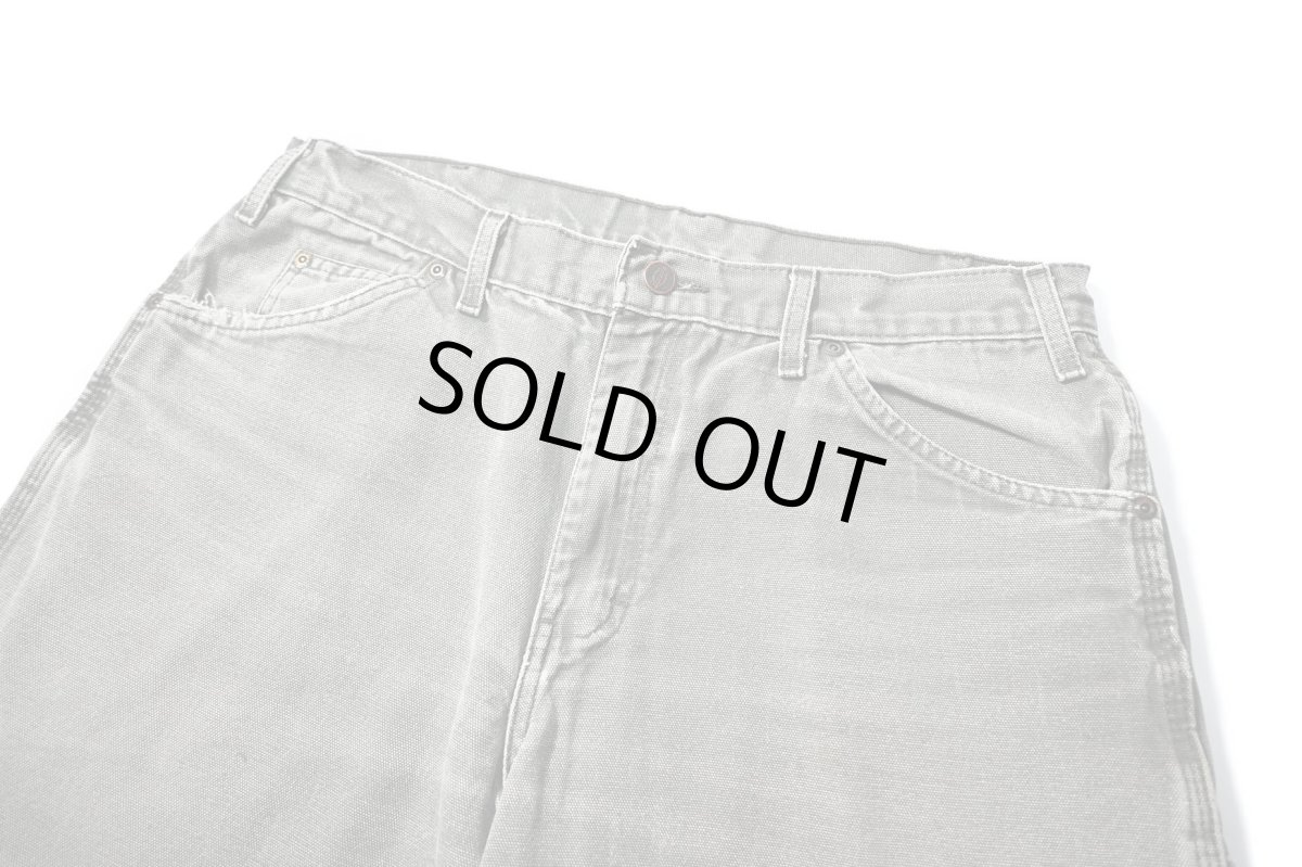 画像2: 00s Used Dickies Duck Work Shorts Moss (2)