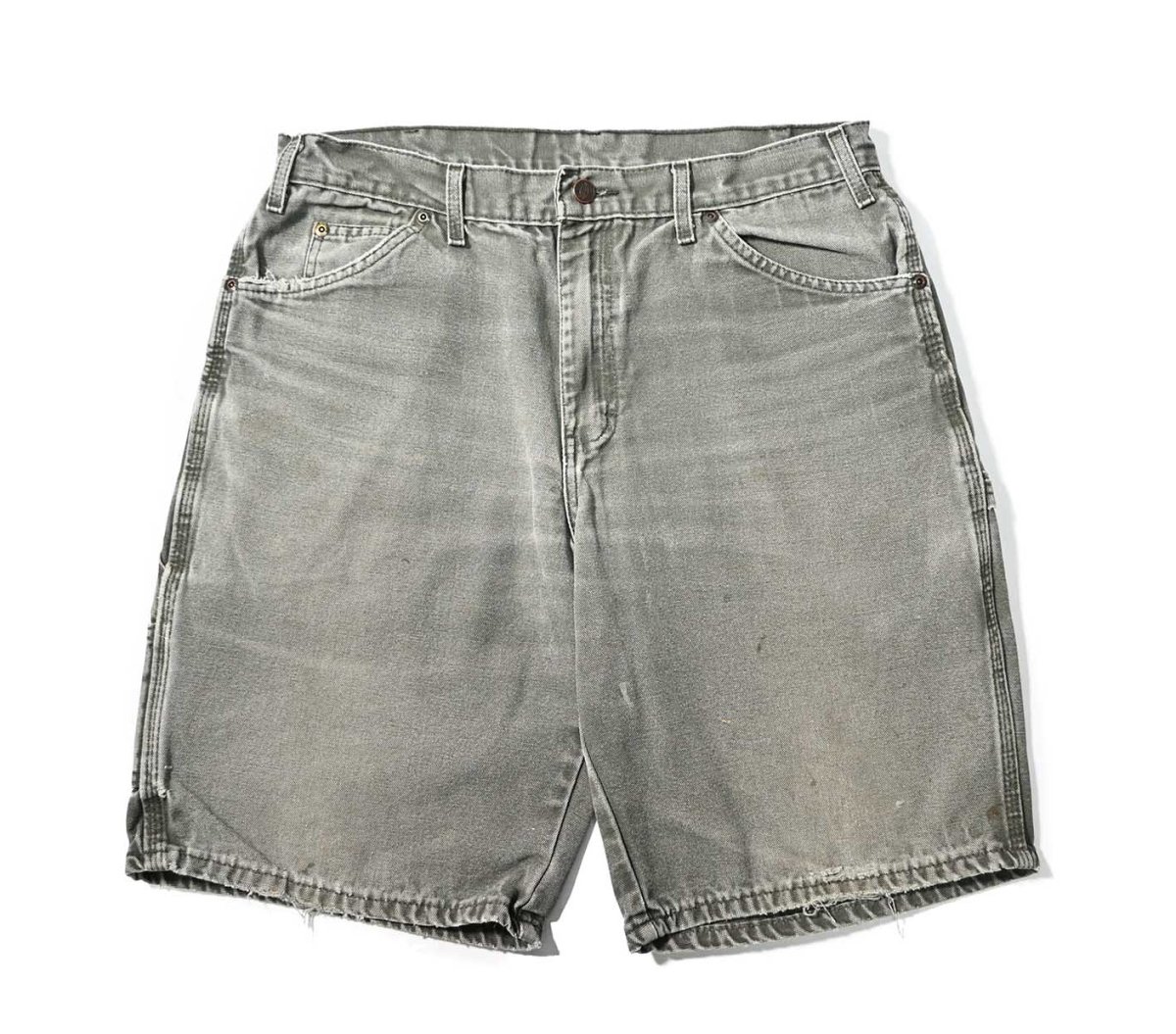 画像1: 00s Used Dickies Duck Shorts Moss (1)