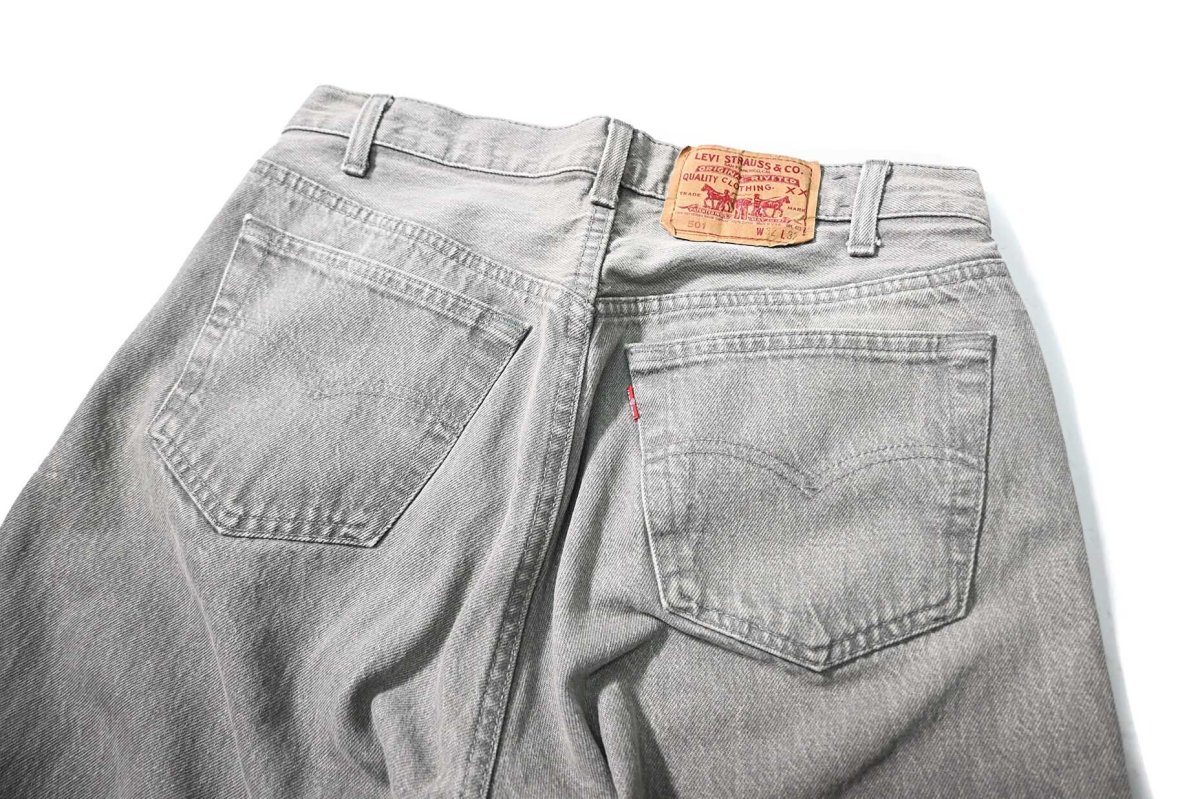 画像4: 88' Used Levi's 501 Denim Pants Grey made in USA (4)