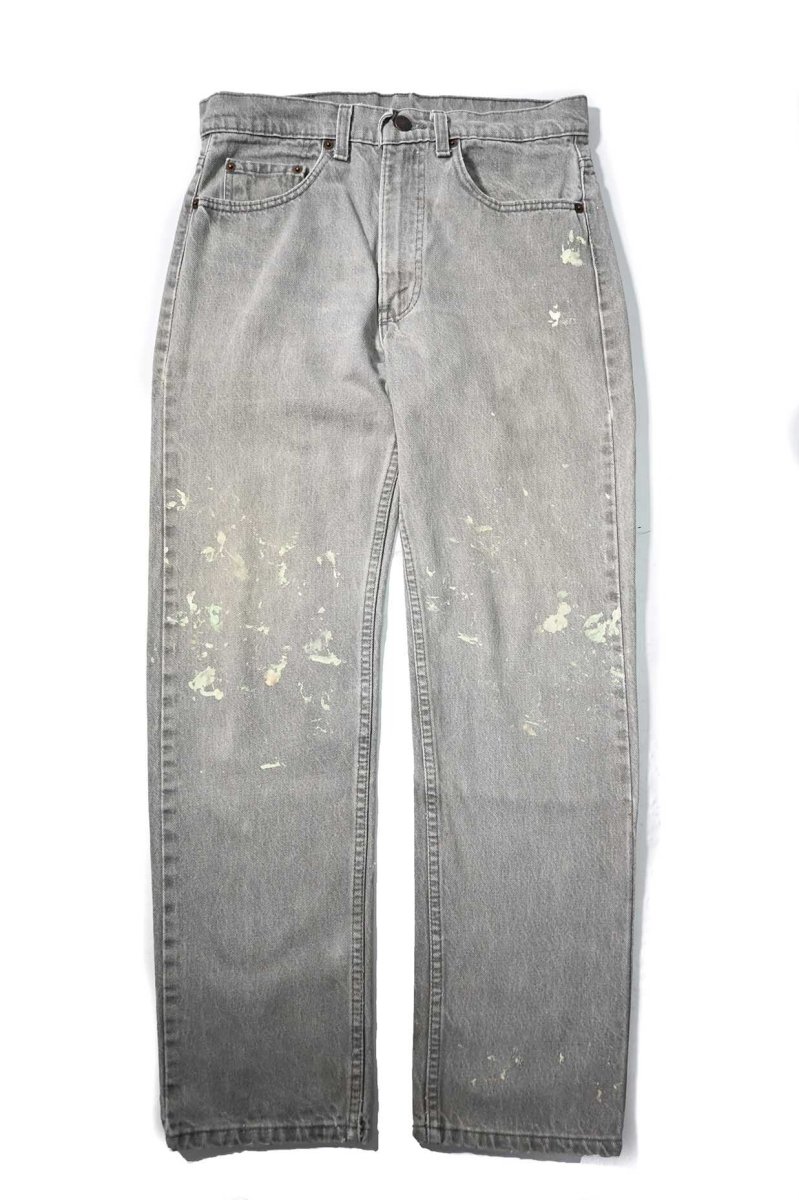 画像1: 87' Used Levi's 501 Denim Pants Grey made in USA (1)