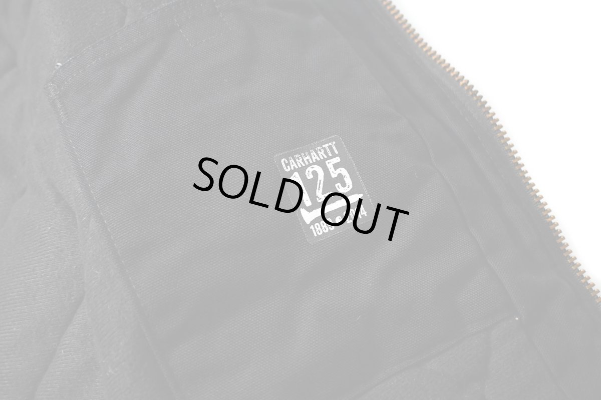 画像6: 14' Used Carhartt Quilted Flannel Lined Active Jacket Black made in USA (6)