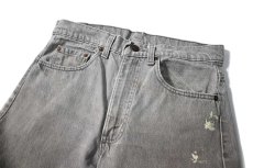 画像2: 87' Used Levi's 501 Denim Pants Grey made in USA (2)