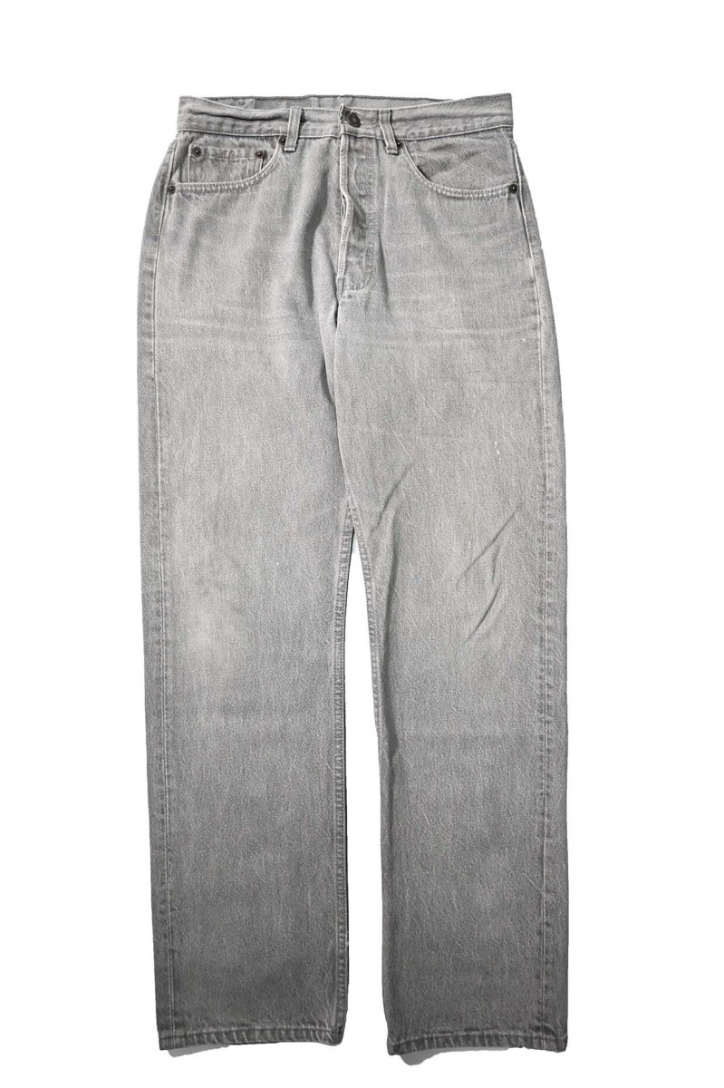 画像1: 88' Used Levi's 501 Denim Pants Grey made in USA (1)