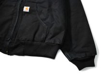 画像3: 14' Used Carhartt Quilted Flannel Lined Active Jacket Black made in USA (3)