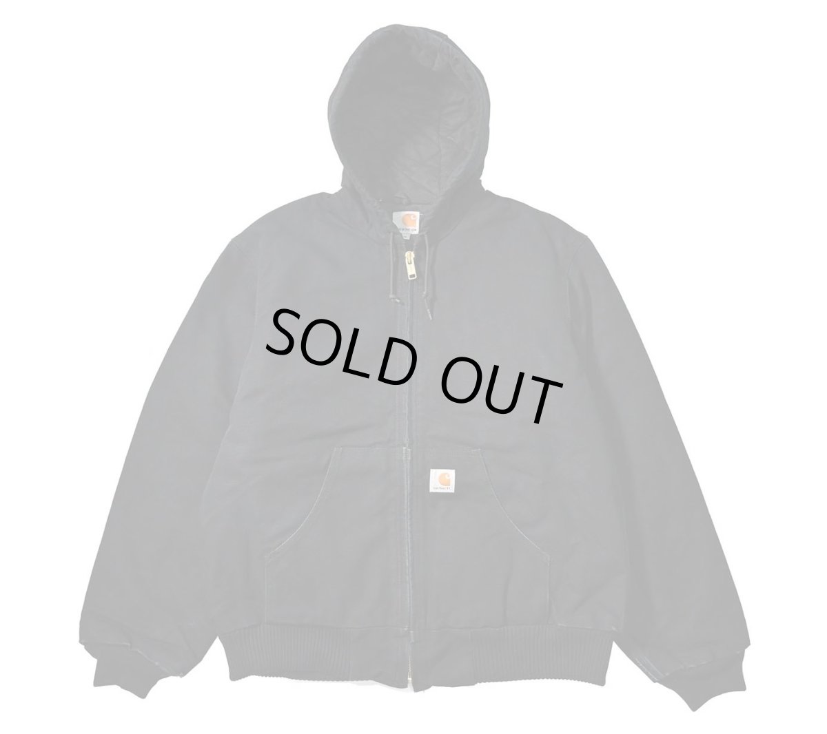 画像1: 14' Used Carhartt Quilted Flannel Lined Active Jacket Black made in USA (1)