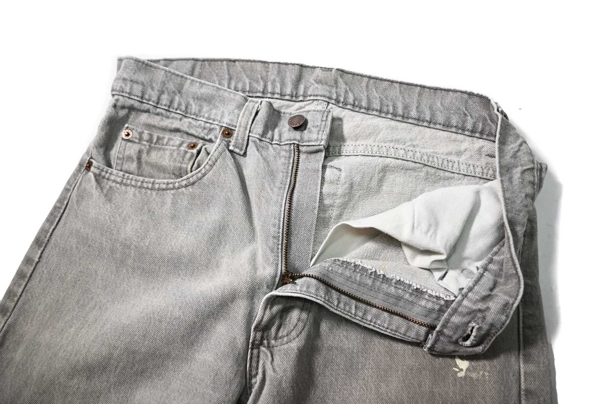 画像7: 87' Used Levi's 501 Denim Pants Grey made in USA (7)