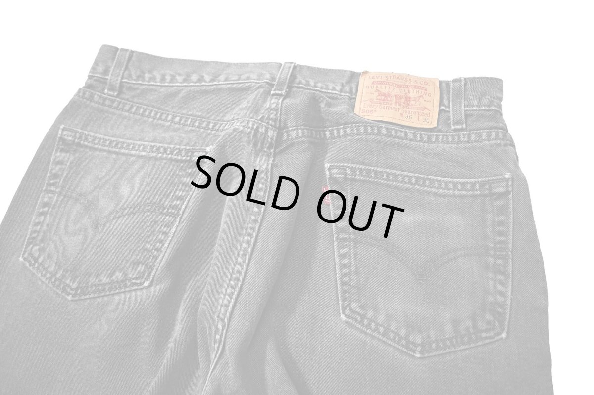 画像4: 02' Used Levi's 505 Denim Pants Black リーバイス (4)