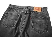 画像4: 02' Used Levi's 505 Denim Pants Black リーバイス (4)
