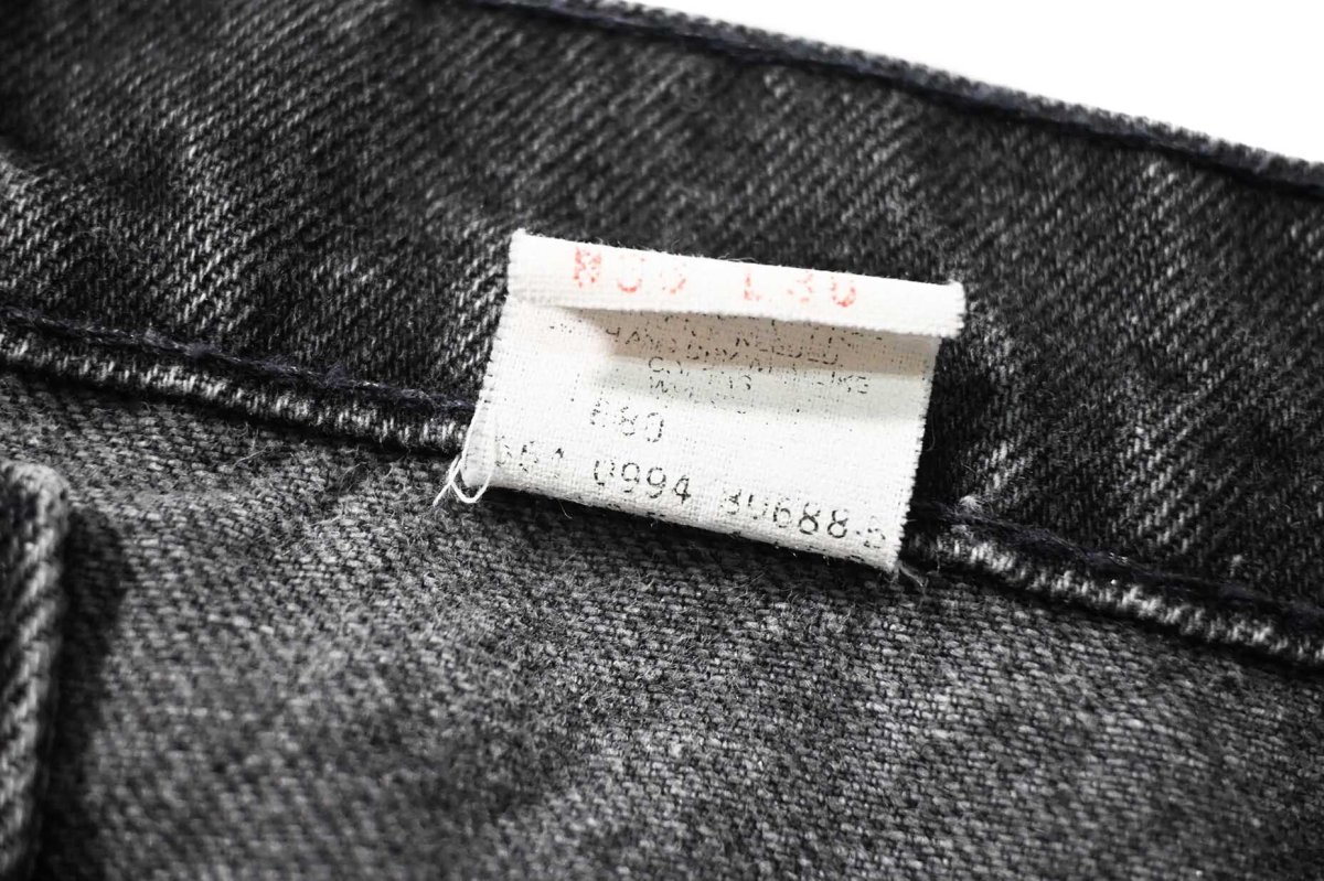 画像8: 94' Used Levi's 505 Denim Pants Black made in USA リーバイス (8)