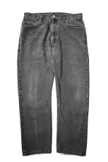 画像1: 02' Used Levi's 505 Denim Pants Black リーバイス (1)