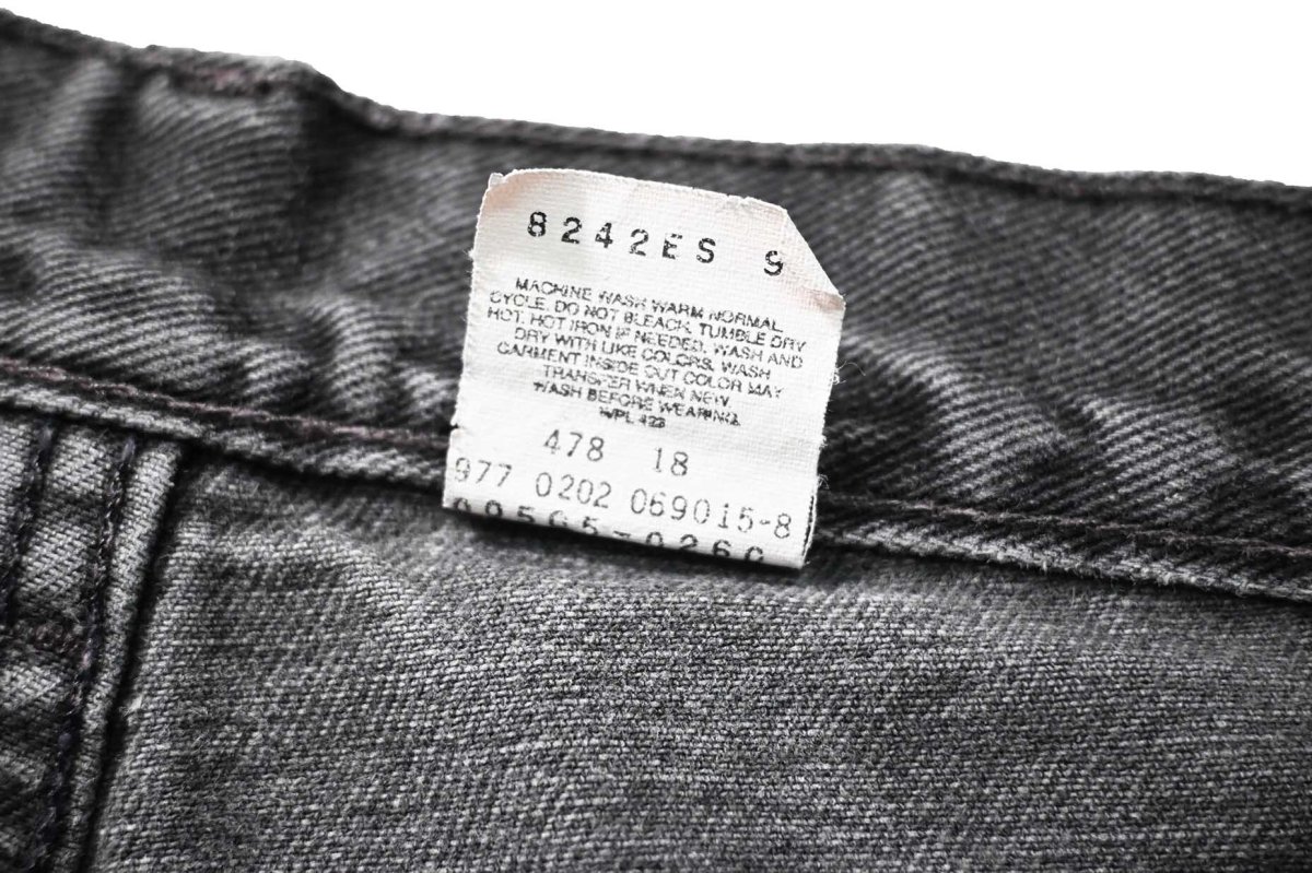 画像8: 02' Used Levi's 505 Denim Pants Black リーバイス (8)