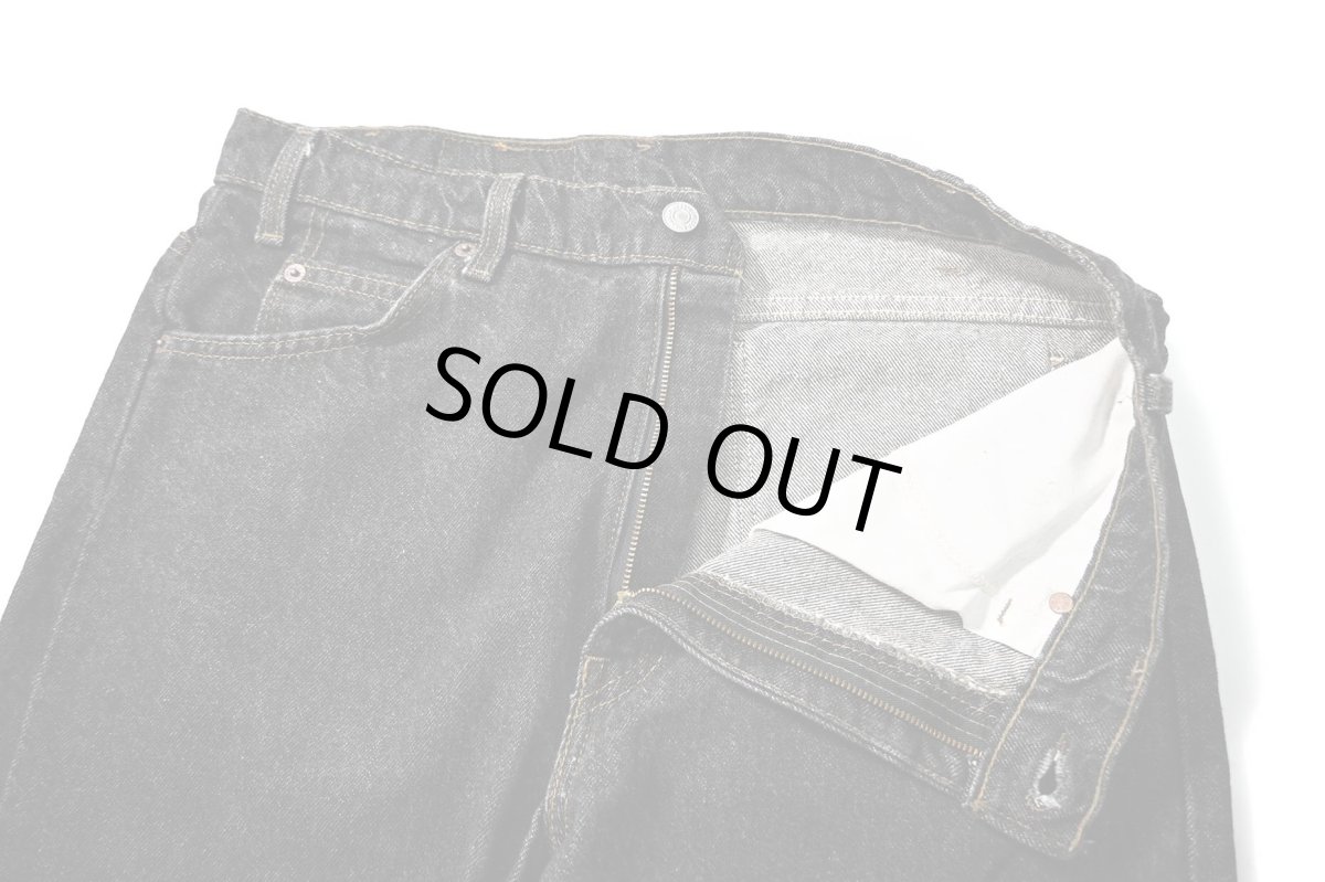 画像6: 90s Used Levi's 505 Denim Pants Black made in USA リーバイス 先染め (6)