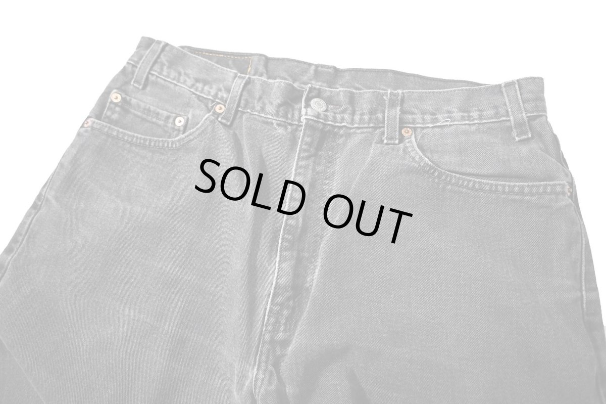 画像2: 02' Used Levi's 505 Denim Pants Black リーバイス (2)