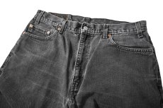 画像2: 02' Used Levi's 505 Denim Pants Black リーバイス (2)