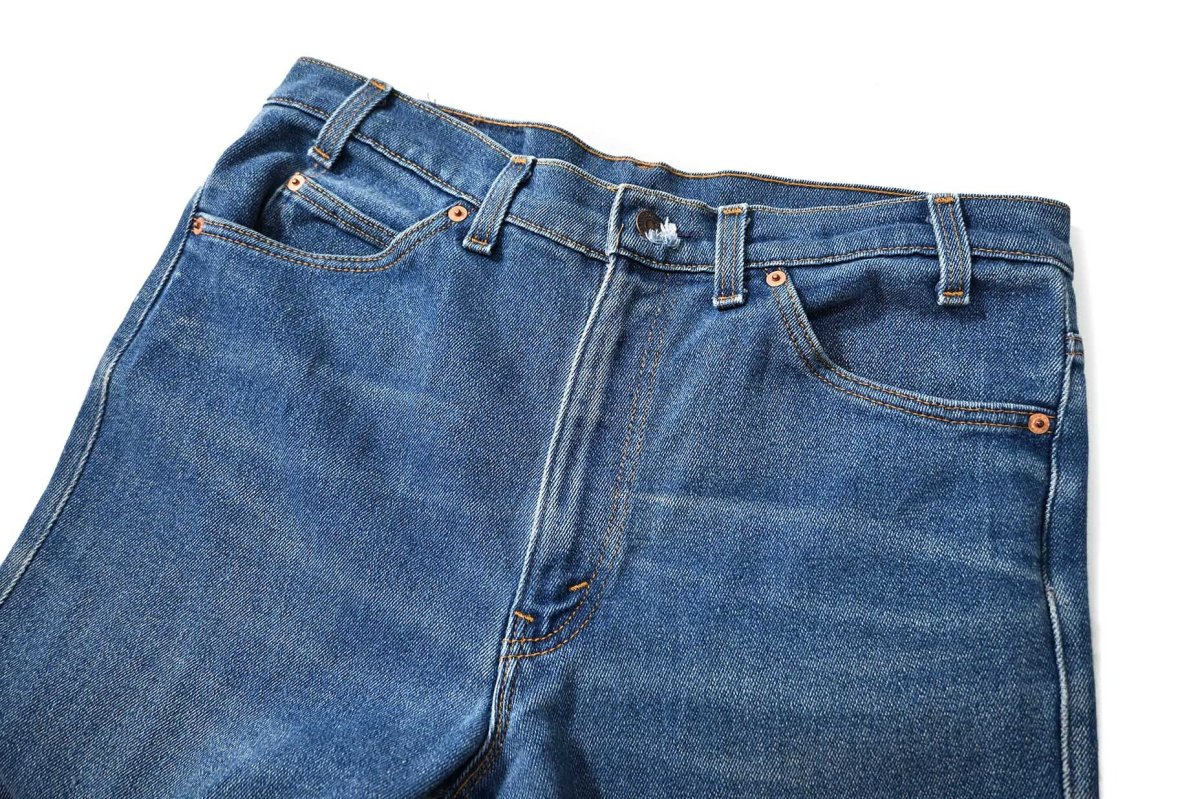 画像2: 89' Used Levi's 517 Stretch Denim Pants made in USA リーバイス (2)