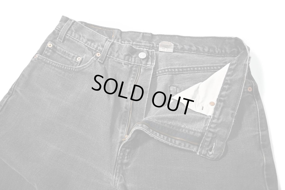 画像6: 02' Used Levi's 505 Denim Pants Black リーバイス (6)