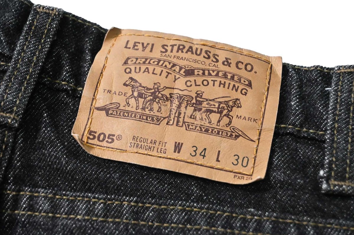 画像5: 90s Used Levi's 505 Denim Pants Black made in USA リーバイス 先染め (5)