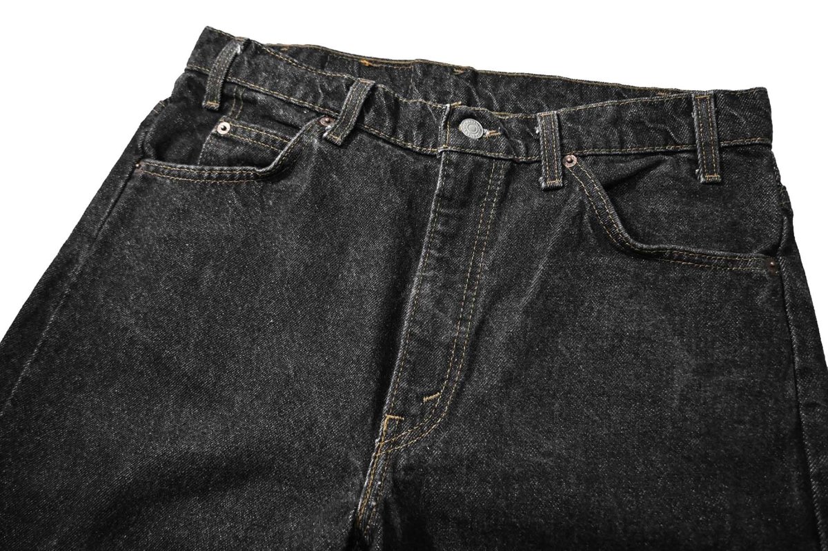 画像2: 90s Used Levi's 505 Denim Pants Black made in USA リーバイス 先染め (2)