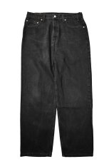 画像1: 98' Used Levi's 550 Denim Pants Black made in USA リーバイス (1)