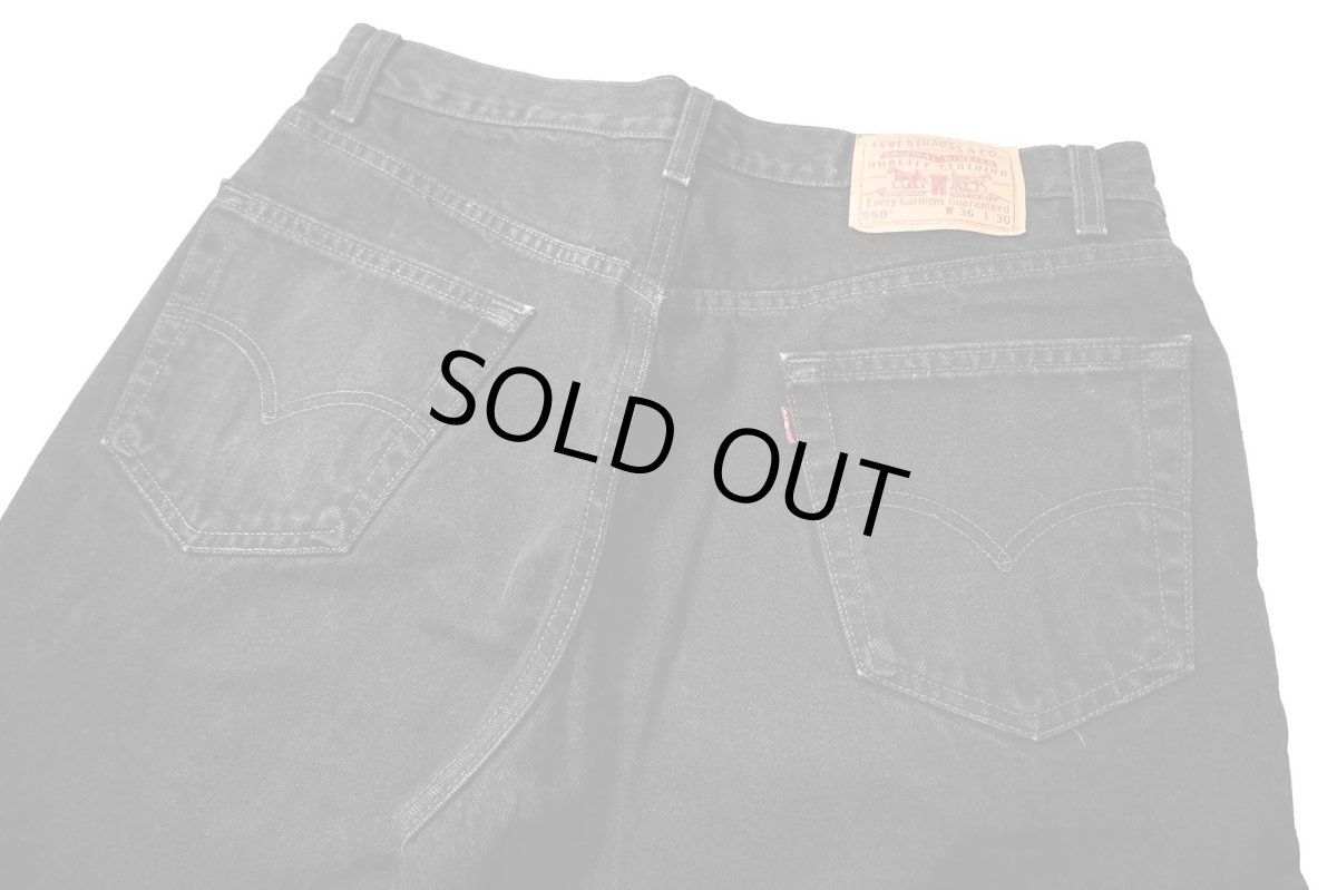 画像4: 98' Used Levi's 550 Denim Pants Black made in USA リーバイス (4)