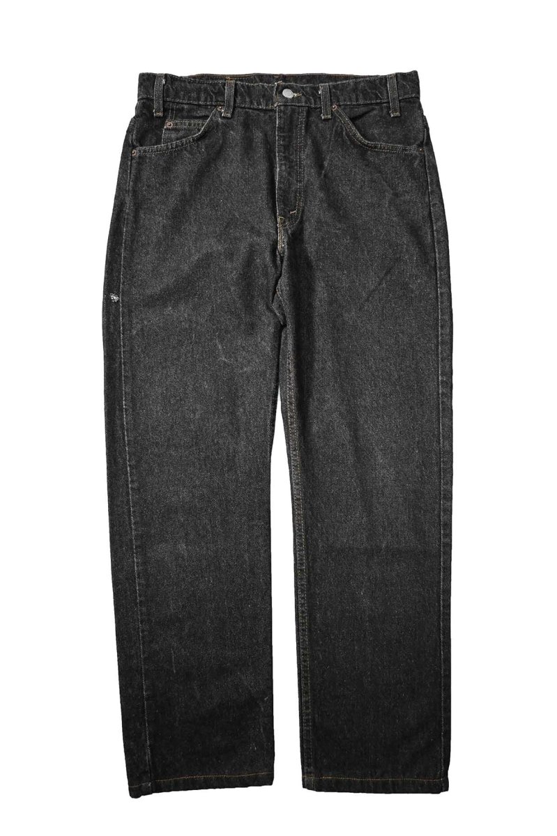 画像1: 90s Used Levi's 505 Denim Pants Black made in USA リーバイス 先染め (1)