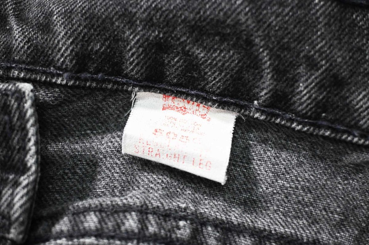 画像7: 94' Used Levi's 505 Denim Pants Black made in USA リーバイス (7)