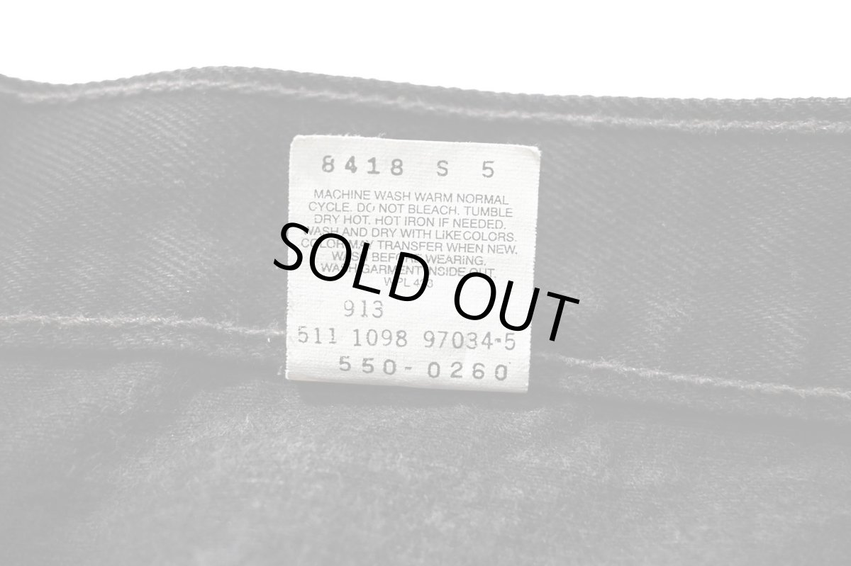 画像8: 98' Used Levi's 550 Denim Pants Black made in USA リーバイス (8)