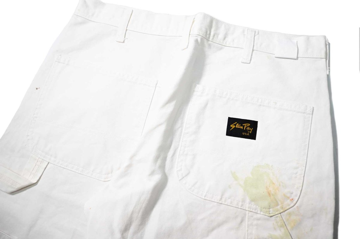 画像5: Used Stan Ray Painted Painter Pants White made in USA (5)