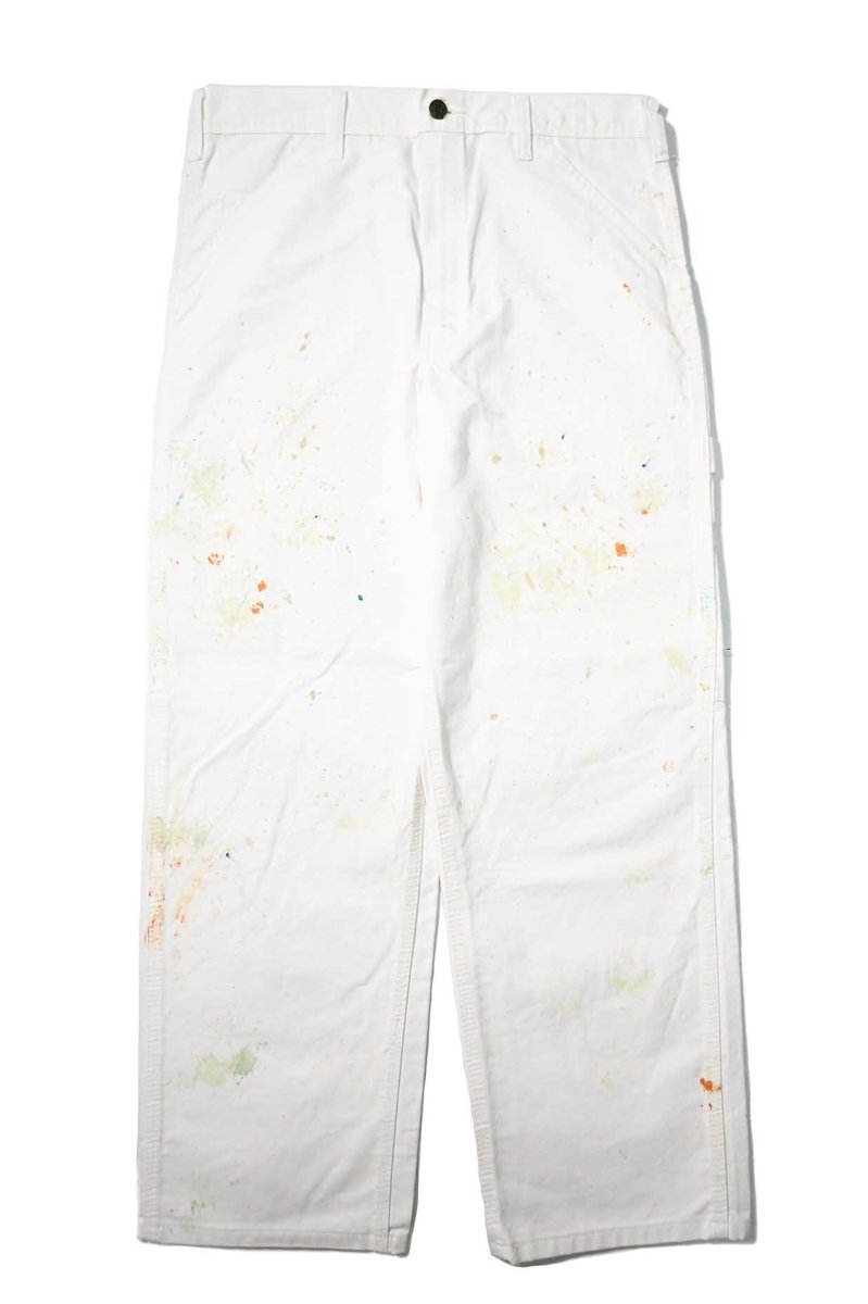 画像1: Used Stan Ray Painted Painter Pants White made in USA (1)