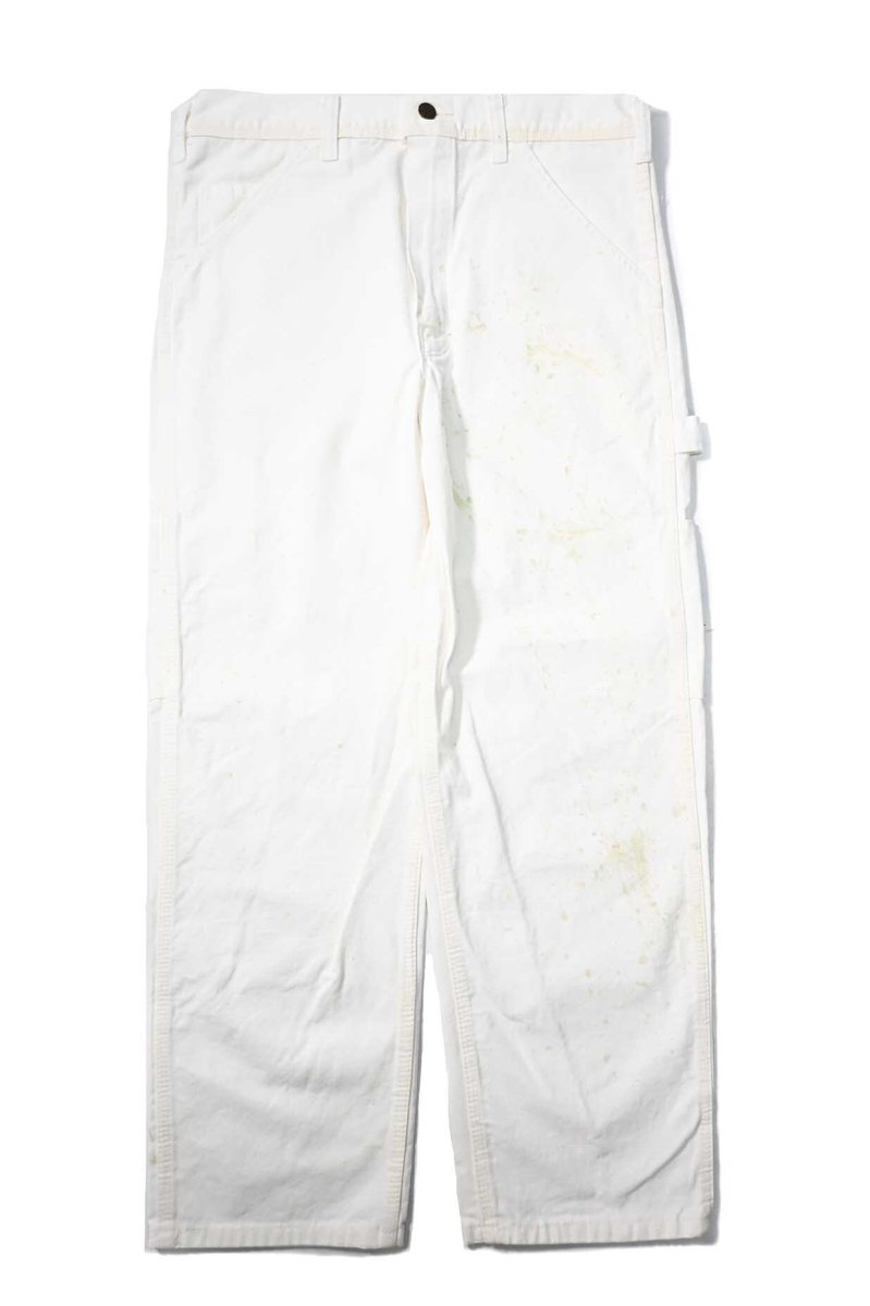 画像1: Used Stan Ray Painted Painter Pants White made in USA (1)