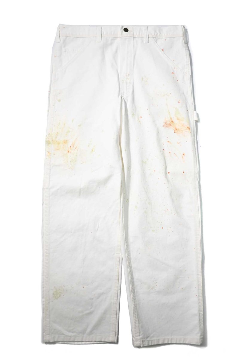 画像1: Used Stan Ray Painted Painter Pants White made in USA (1)