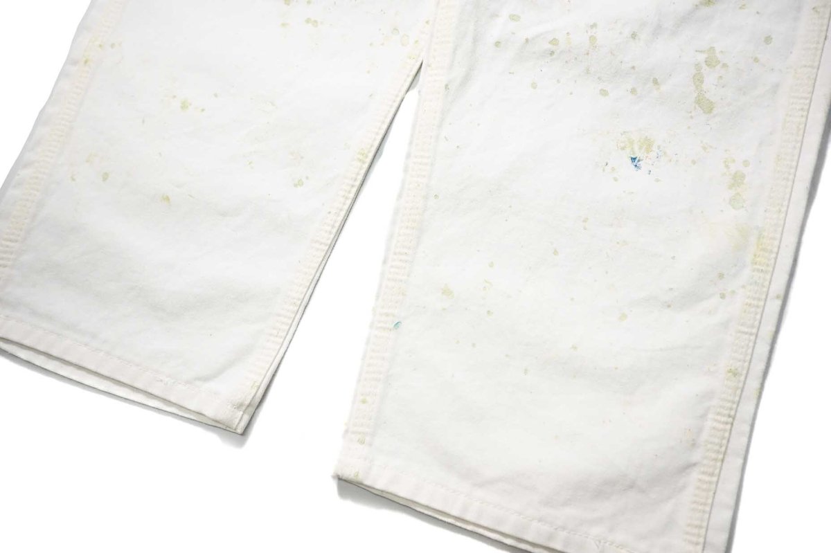 画像3: Used Stan Ray Painted Painter Pants White made in USA (3)