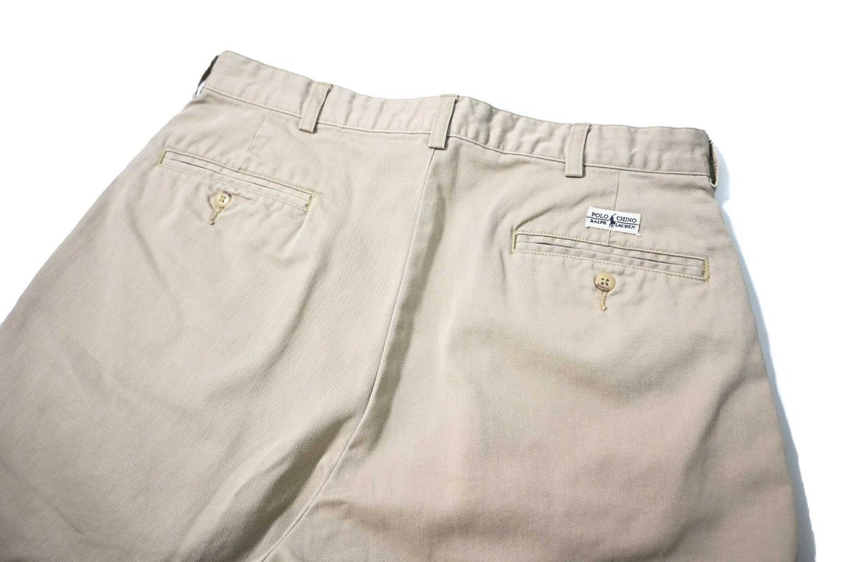画像3: 90-00s Used Polo Ralph Lauren Tyler Shorts Khaki (3)