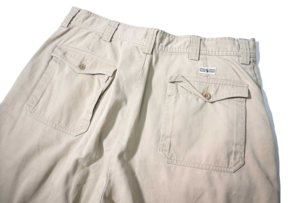 画像3: 90-00s Used Polo Ralph Lauren Chino Shorts Khaki (3)