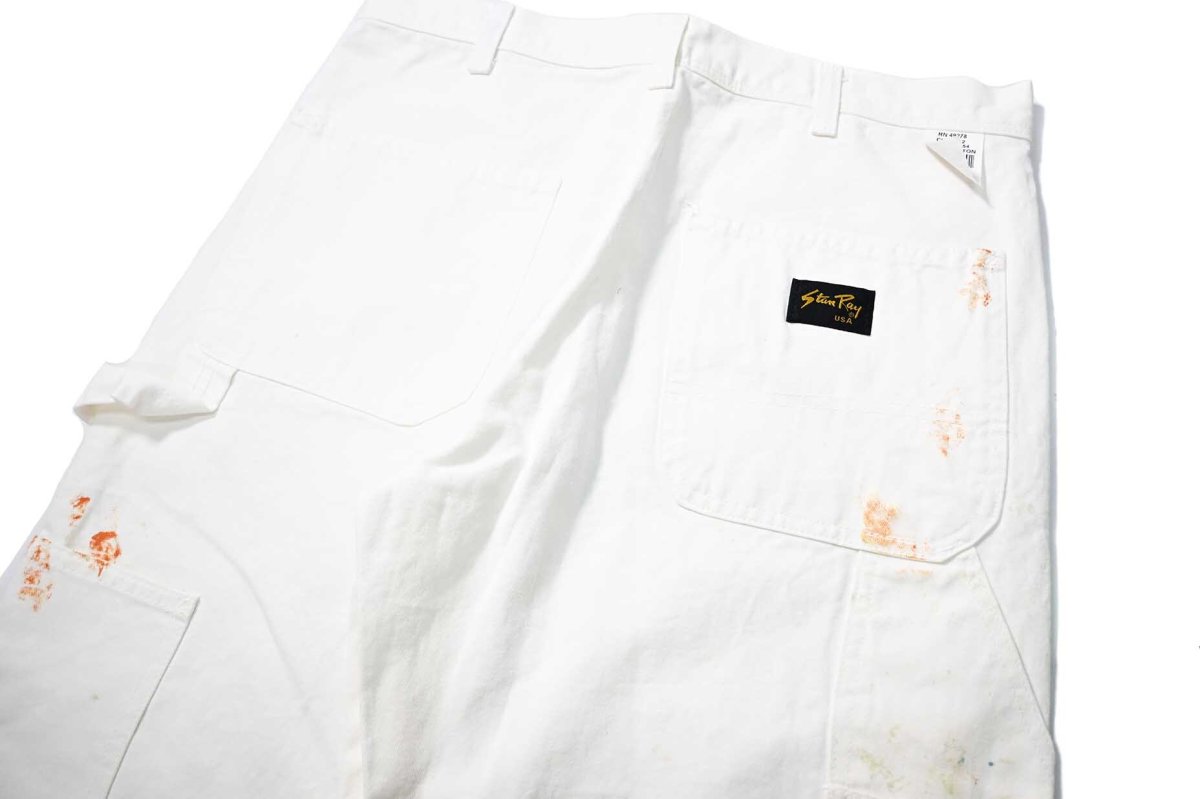 画像6: Used Stan Ray Painted Painter Pants White made in USA (6)