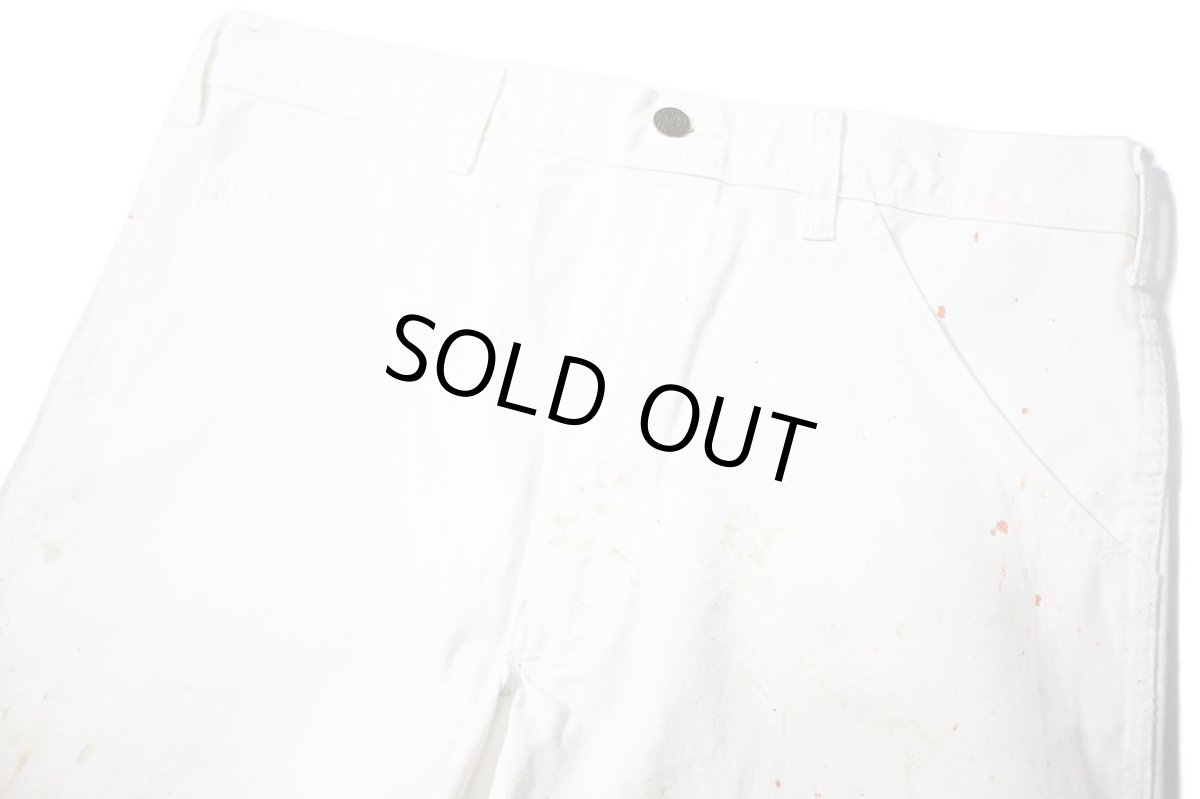画像2: Used Stan Ray Painted Painter Pants White made in USA (2)