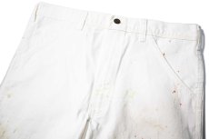 画像2: Used Stan Ray Painted Painter Pants White made in USA (2)