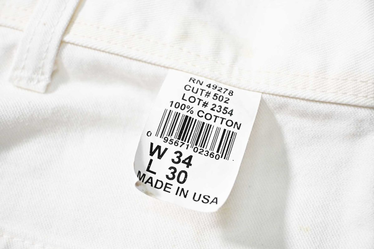 画像7: Used Stan Ray Painted Painter Pants White made in USA (7)