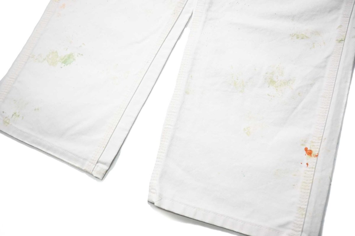画像3: Used Stan Ray Painted Painter Pants White made in USA (3)