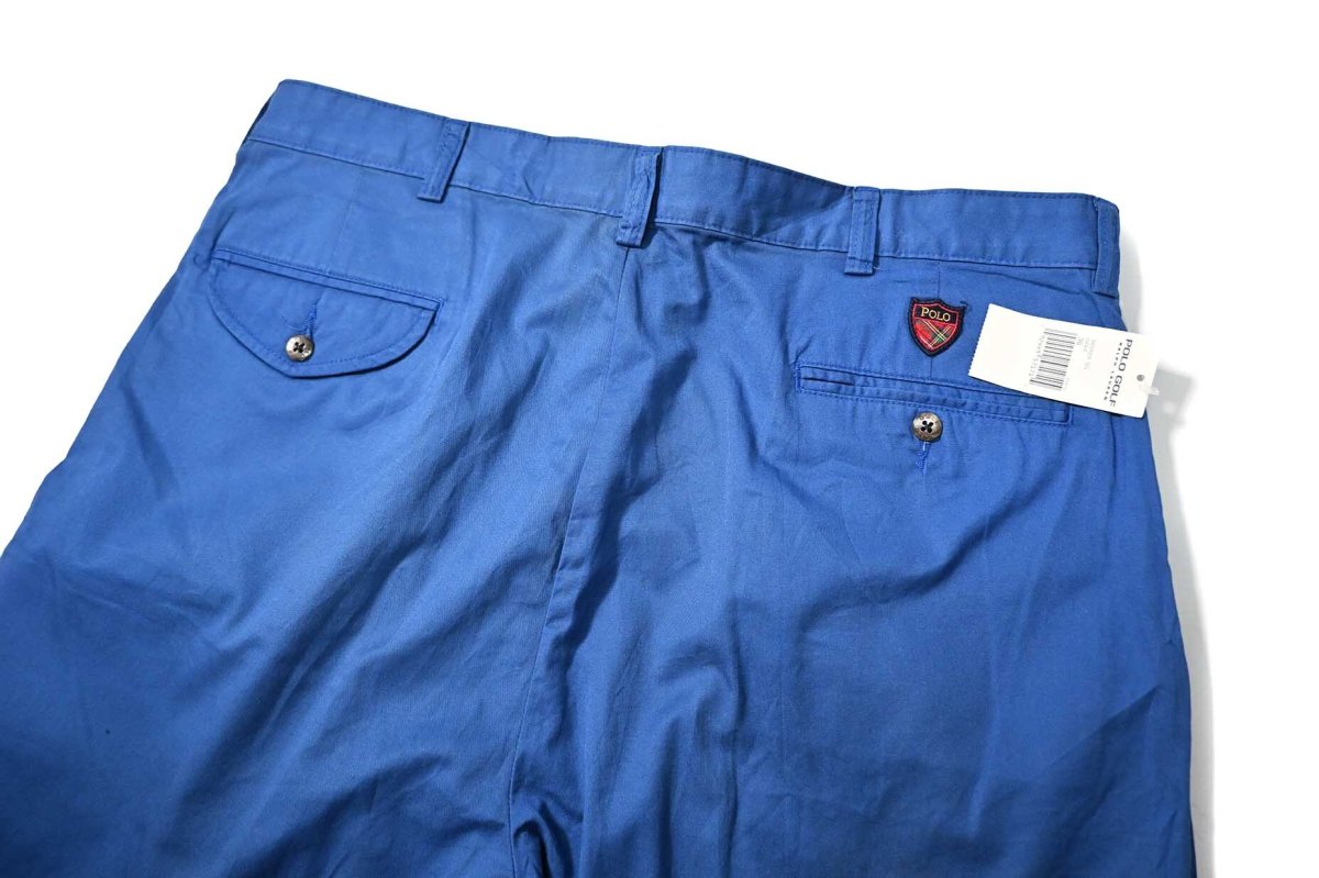 画像3: 90-00s Deadstock Polo Golf Classic Golf Shorts Blue (3)