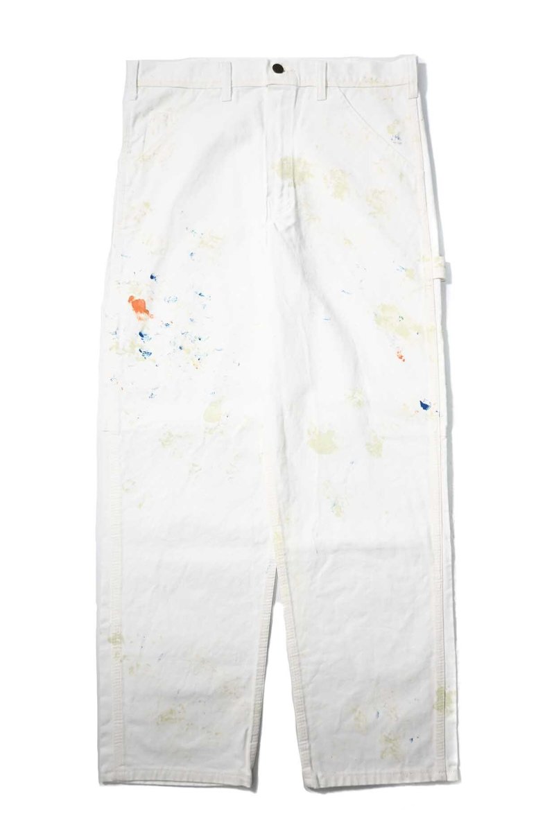 画像1: Used Stan Ray Painted Painter Pants White made in USA (1)