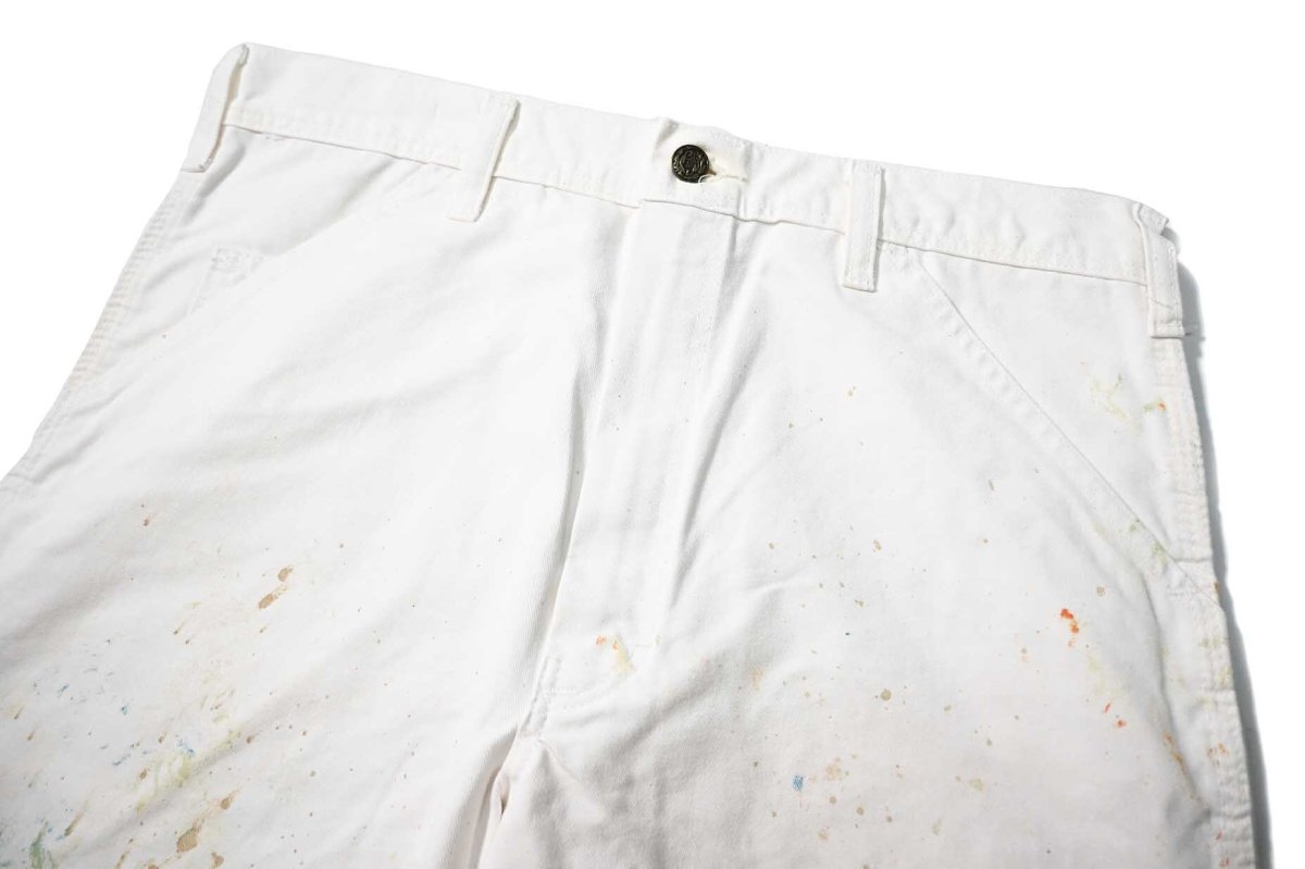 画像2: Used Stan Ray Painted Painter Pants White made in USA (2)