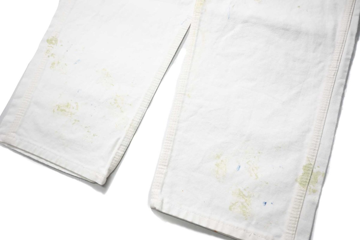 画像3: Used Stan Ray Painted Painter Pants White made in USA (3)