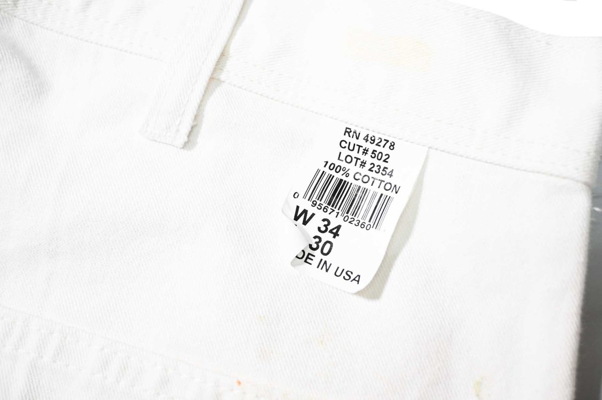 画像7: Used Stan Ray Painted Painter Pants White made in USA (7)